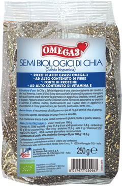 La Finestra Sul Cielo Omega 3 Semi Di Chia Bio 250g