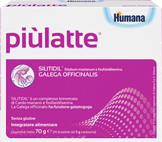 Humana Più Latte Integratore Alimentare per l'Allattamento 14 Bustine
