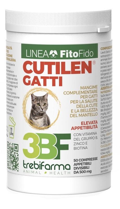 Trebifarma Cutilen Gatti Integratore Salute e Bellezza Del Mantello 50 Compresse