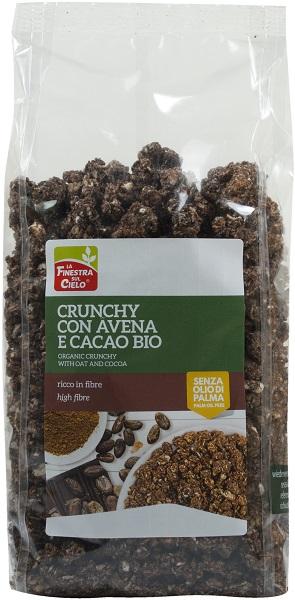 La Finestra sul Cielo Crunchy Con Avena e Cacao Bio 375 g