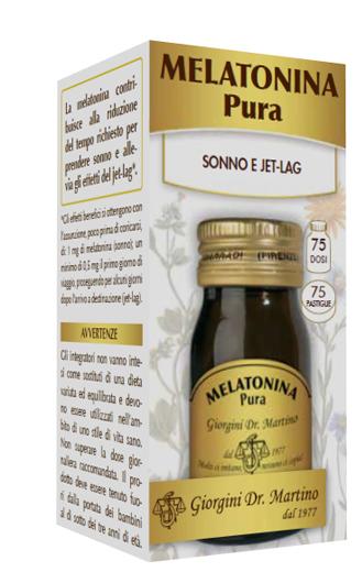 Dr. Giorgini Melatonina Pura Integratore Per il Sonno 75 Pastiglie