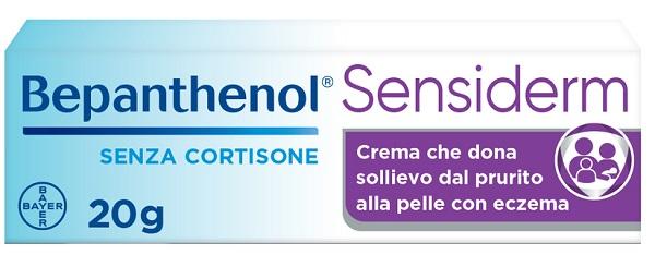 Bepanthenol Sensiderm Crema lenitiva per Dermatite Atopica Eczema e Prurito Senza Cortisone 20g