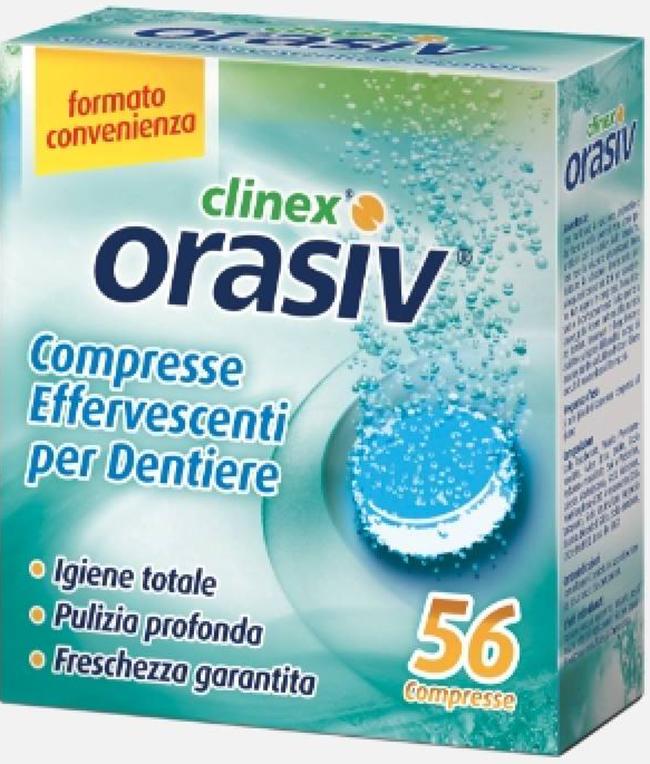 Orasiv Clinex Compresse Effervescenti Protesi Dentale 56 Pezzi