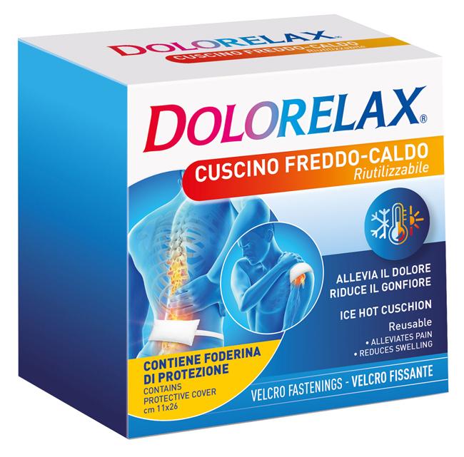 DolorelaxIce Hot Cuscino Riutilizzabile con Velo 12x28 cm 1 Pezzo