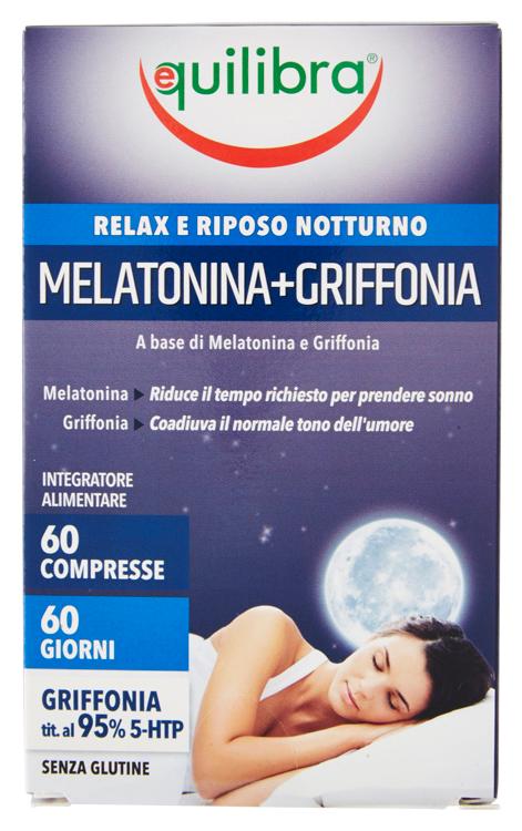 Equilibra Melatonina + Griffonia Integratore Rilassante 60 Compresse