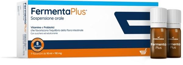 Fermenta Plus Integratore di Probiotici e Vitamine 7 Flaconcini Da 10 ml