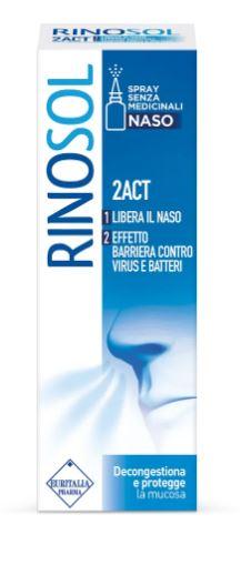 Rinosol 2ACT Spray Nasale Azione Protettiva della Mucosa 15 ml