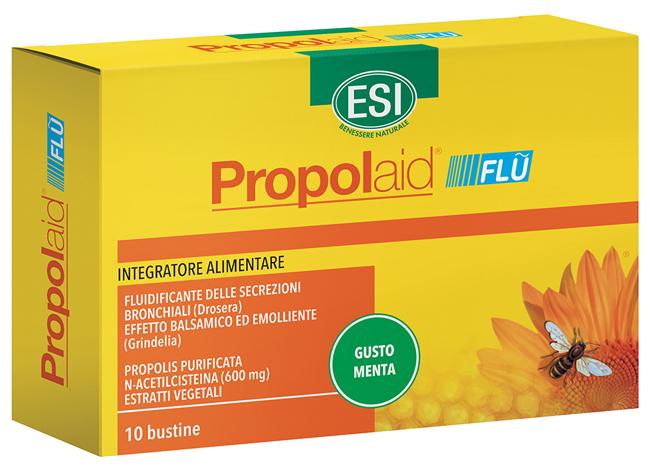 Esi Propolaid Flu Integratore Fluidificante di Secrezioni Bronchiali 10 bustine