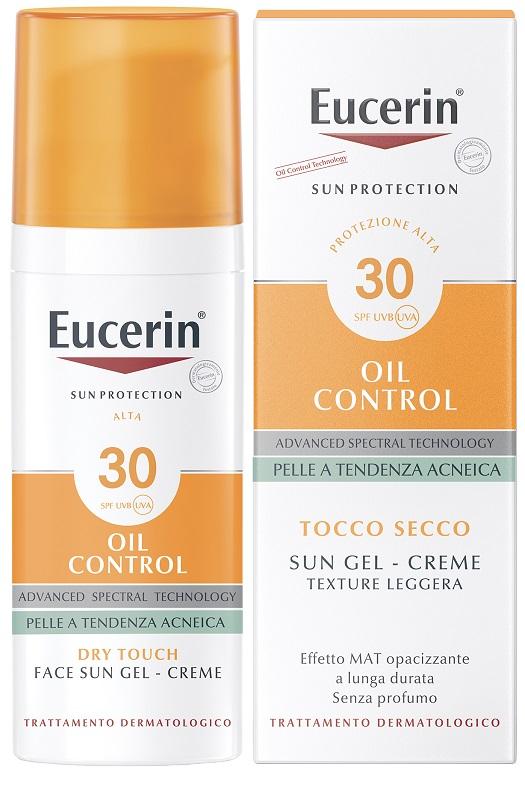 Eucerin Oil Control Sun Gel Creme Protezione Solare Effetto Mat Spf30 50 ml