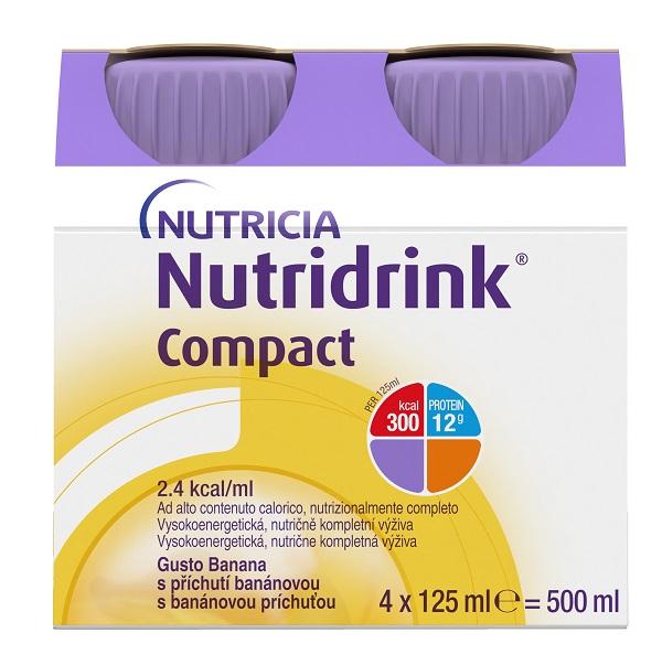 Nutridrink Compact Integratore Nutrizionale Gusto Banana 4x125 ml