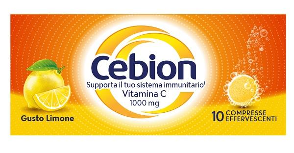 Cebion Integratore per le Difese Immunitarie Vitamina C Limone 10 Compresse