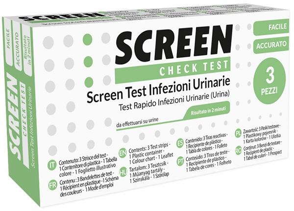 Screen Check Test Infezioni Vie Urinarie 3 Pezzi