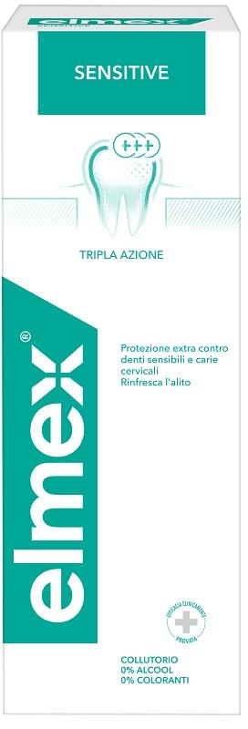 Elmex Sensitive Collutorio Protezione dalle Carie per Denti Sensibili 400 ml