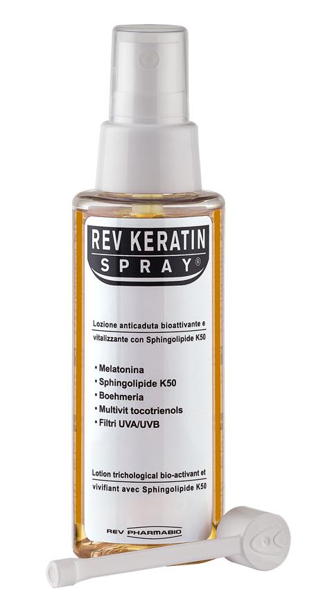 Rev Keratin Lozione Anticaduta per Capelli Bioattivante Vitalizzante Spray 100ml