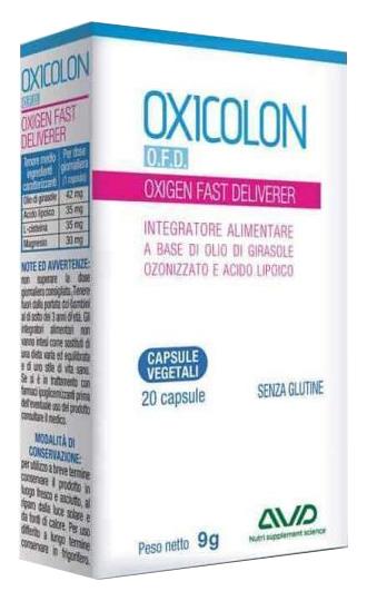 Oxicolon O.F.D Integratore Benessere Intestinale 20 Capsule