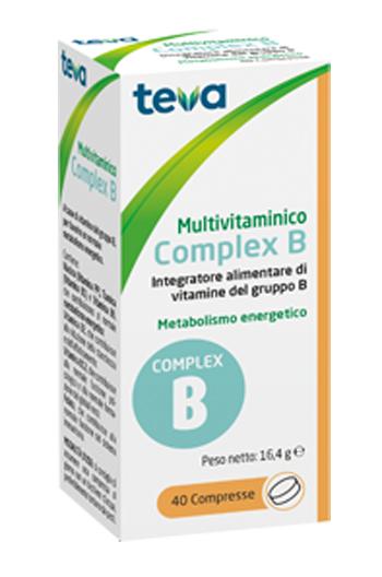 Teva Multivitaminico Complex B Integratore Vitamine Gruppo B 40 Compresse
