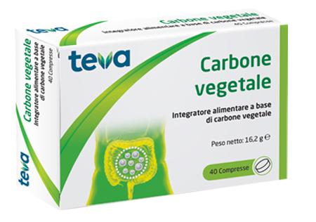 Teva Carbone Vegetale Integratore Benessere Intestinale 40 Compresse