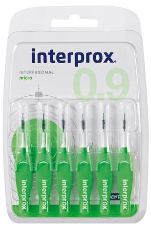Interprox Micro Scovolini Verdi Phd 0.9 mm Blister 6 pezzi
