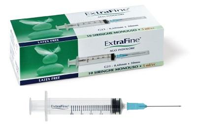 Desa Pharma Siringa Extrafine Ipodermica 5cc G23 0,60x30 10 Pezzi