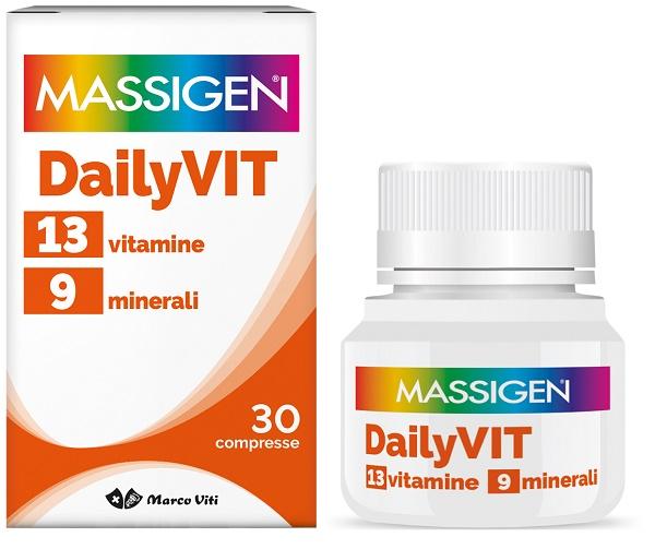 Massigen Dailyvit+ Integratore Multivitaminico 30 Compresse