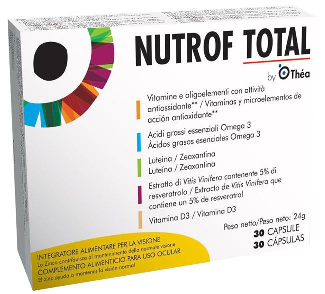 Laboratoires Thea Linea Salute degli Occhi Nutrof Total Integratore 30 Capsule