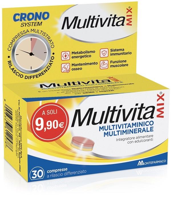 MultivitaMIX Crono Integratore Vitamine e Minerali 30 Compresse