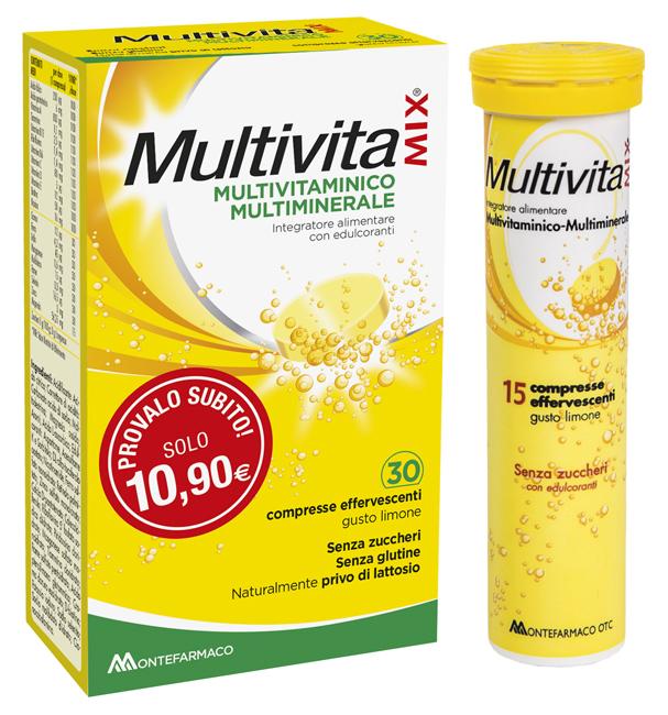 Multivitamix Integratore 30 Compresse Effervescenti