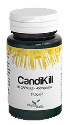 Candikill Integratore per Supporto del Benessere Intestinale 60 Capsule Phytoit