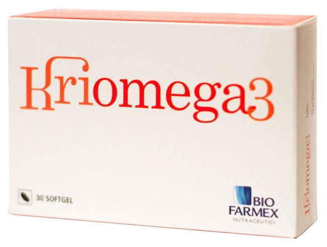 Kriomega 3 Integratore di Olio di Krill con Omega 3 30 capsule softgel