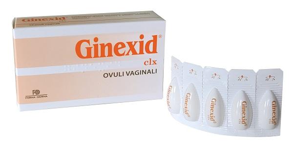 Farma Derma Linea Benessere Intimo Donna Ginexid 10 Ovuli Vaginali Lenitivi