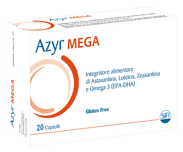 Azyr Mega Integratore Alimentare per il Benessere degli Occhi 20 Capsule