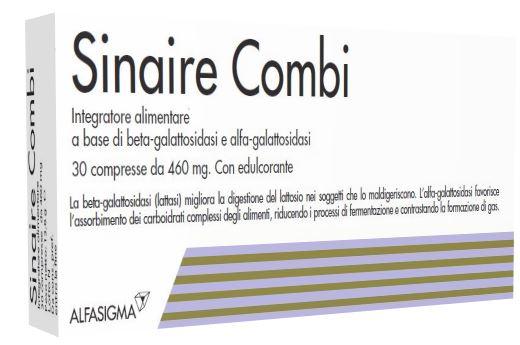 Sinaire Combi Integratore Per l'Assorbimento del Lattosio 30 Compresse