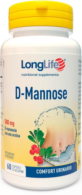 Long Life Linea Apparato Urinario D-Mannose Integratore Alimentare 60 Capsule