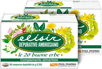 PoolPharma Linea Apparato Gastroenterico Elisir Ambrosiano Integratore 80 Compr