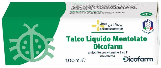 Dicofarm Talco Liquido Mentolato Protettivo Lenitivo 100 ml