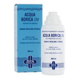 Acqua Borica DM per Bagno Oculare Sterile Pulente e Lenitivo 500 ml