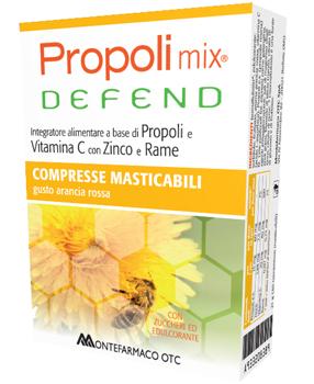 Propoli Mix Defend Integratore Sistema Immunitario 30 Compresse Masticabili