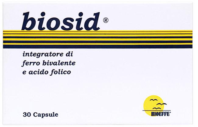 Biosid Integratore Di Ferro Bivalente E Acido Folico 30 Capsule