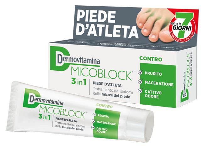 Dermovitamina Micoblock Crema per il Trattamento delle Micosi Cutanee 30 ml