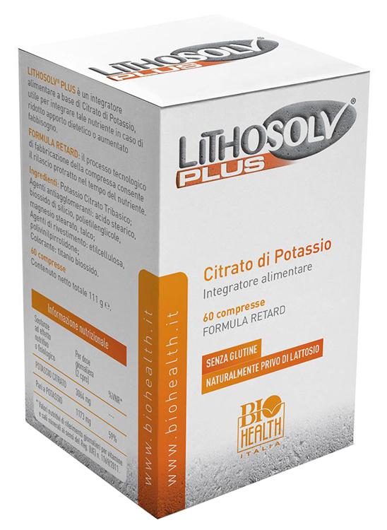 Biohealth Lithosolv Plus Integratore di Citrato di Potassio 60 Compresse
