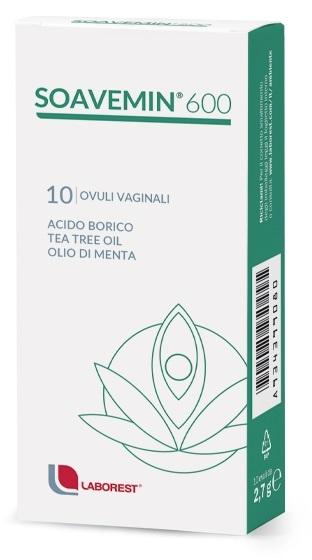Soavemin 600 Trattamento Per Le Affezioni Vaginali 10 Ovuli Vaginali