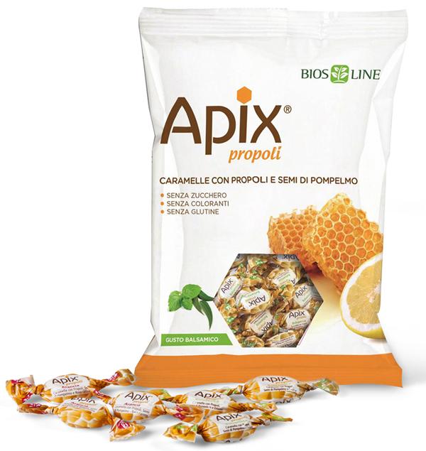 Apix Caramelle Con Propoli Per La Gola Gusto Balsamico Con Semi Di Pompelmo 50 g