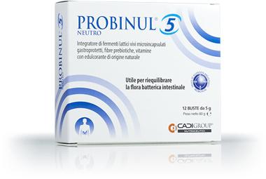 Probinul 5 Neutro Integratore per la FLora Batterica Intestinale 12 bustine