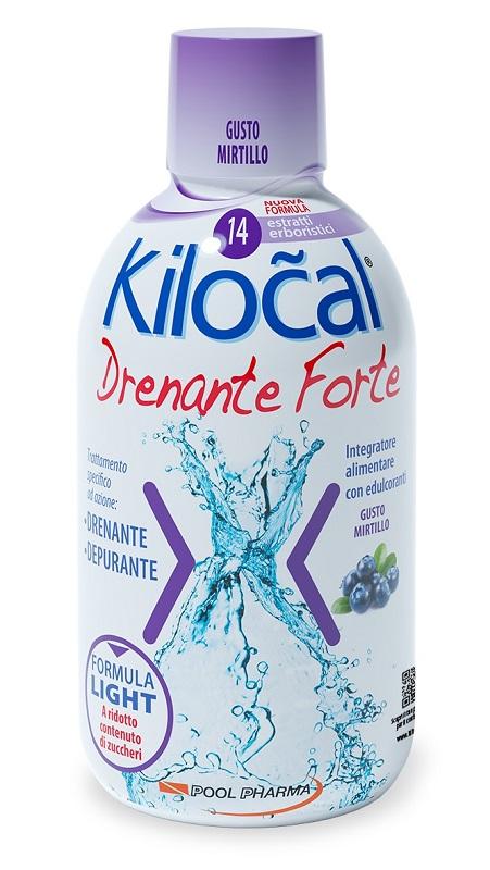 Kilocal Drenante Forte Integratore Alimentare Depurativo Mirtillo 500 ml