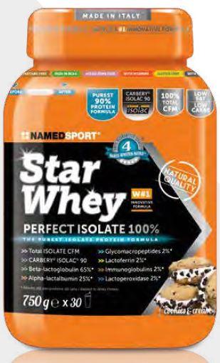 Named Linea Benessere ed Energia Star Whey Proteine Gusto Cookies&Cream 750 g