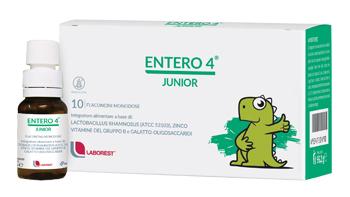 Entero 4 Junior Fementi Lattici Per Bambini E Ragazzi 10 Flaconcini Da 8 ml
