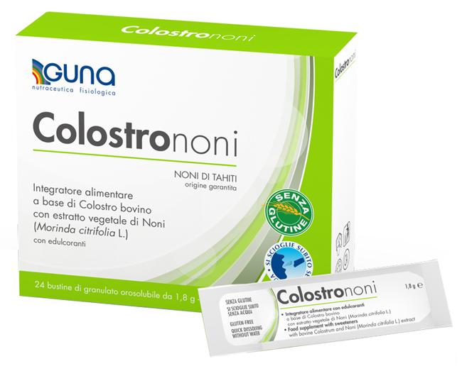 Guna Colostrononi Integratore Alimentare Senza Glutine 24 Bustine Orosolubili