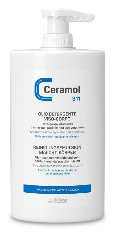 Ceramol 311 Olio Detergente Viso e Corpo Non Schiumogeno 400 ml