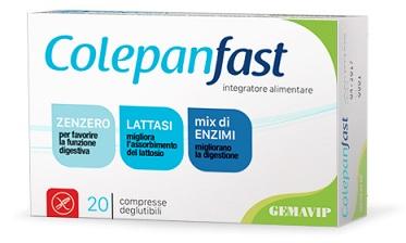 Colepanfast Integratore con Zenzero per la Funzione Digestiva 20 compresse