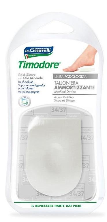 Timodore Talloniera Ammortizzante Gel Di Silicone N°34-37 2 Pezzi